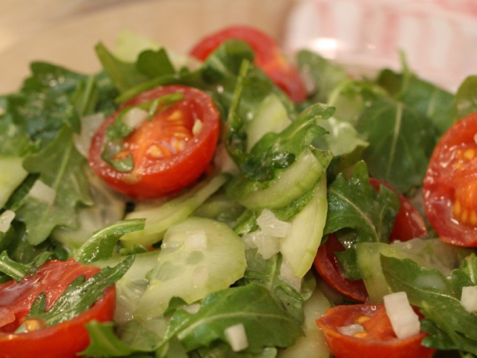 Rucola-Tomaten-Salat – Hier leben