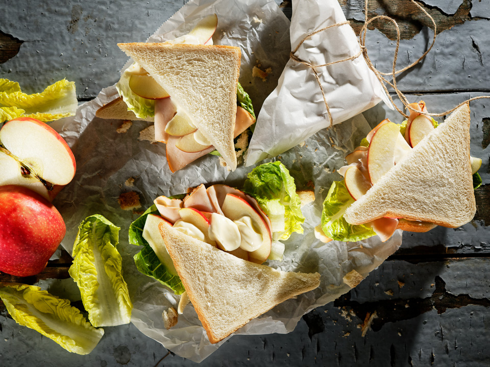 Sandwich mit Apfel und Putenbrust – Hier leben